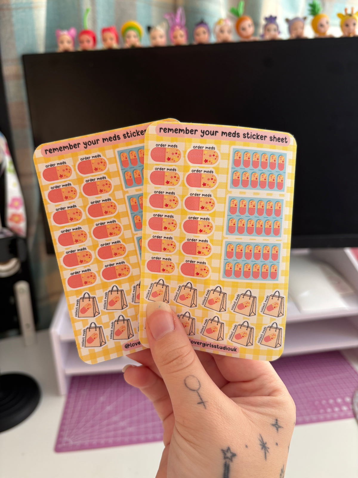 remember your meds sticker sheet