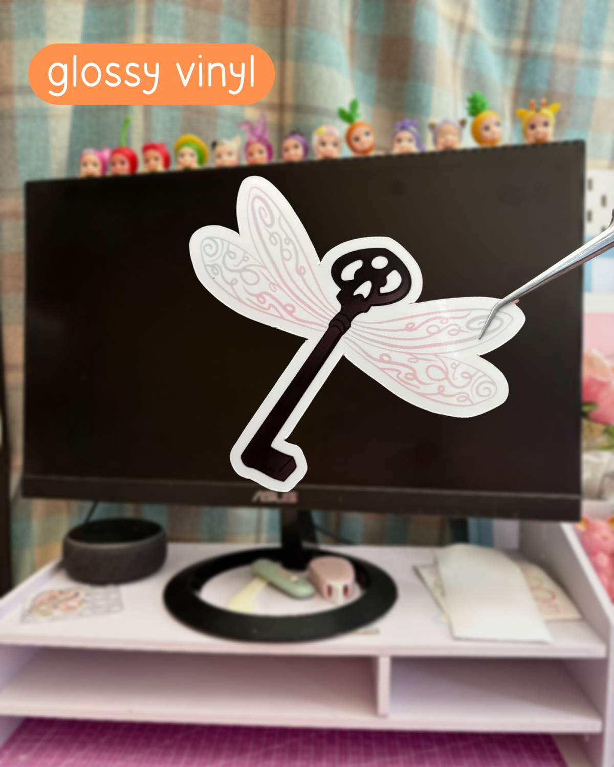 skeleton key vinyl sticker