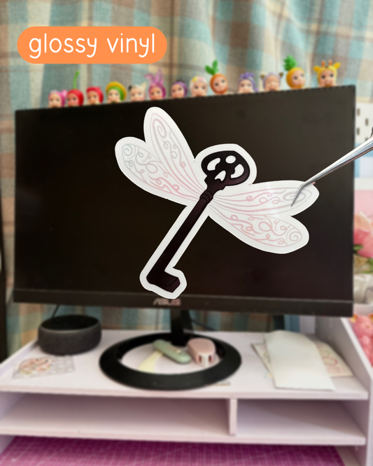 skeleton key vinyl sticker