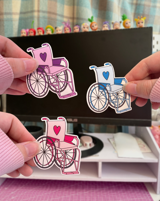 wheelchair vinyl sticker