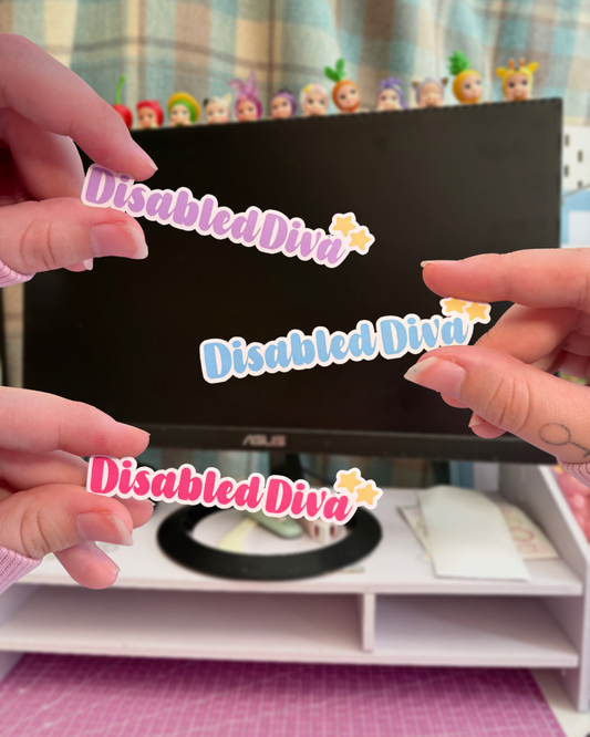 disabled diva vinyl sticker