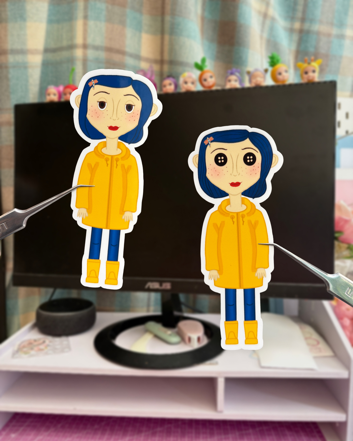 coraline vinyl sticker