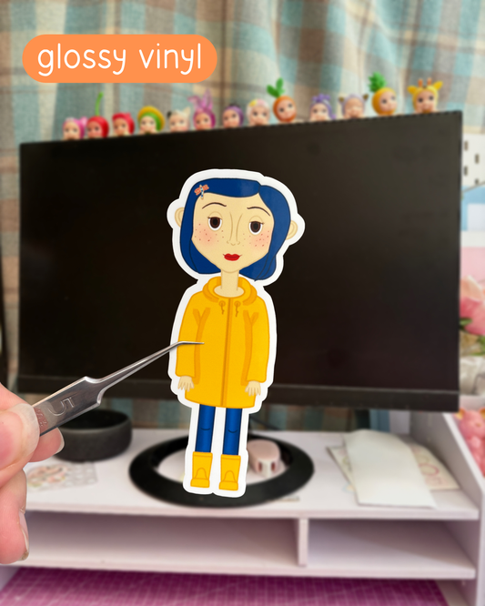 coraline vinyl sticker
