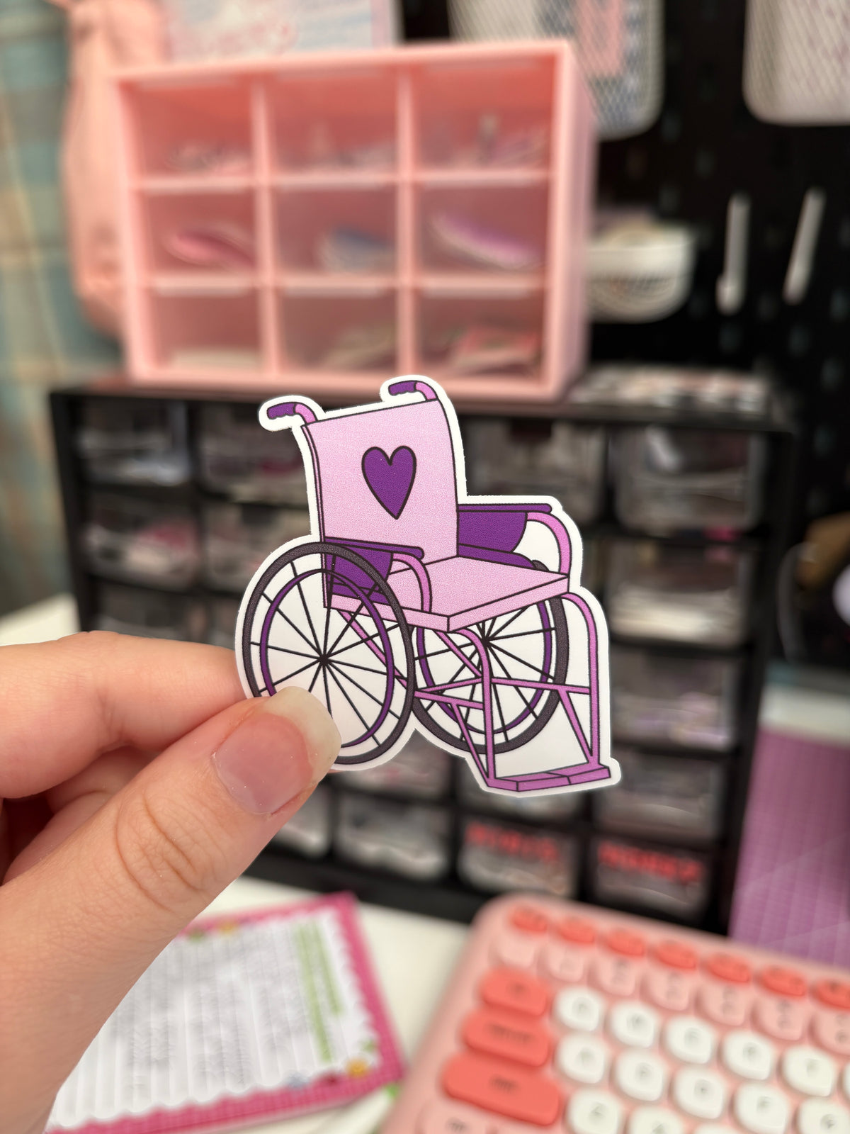 wheelchair vinyl sticker