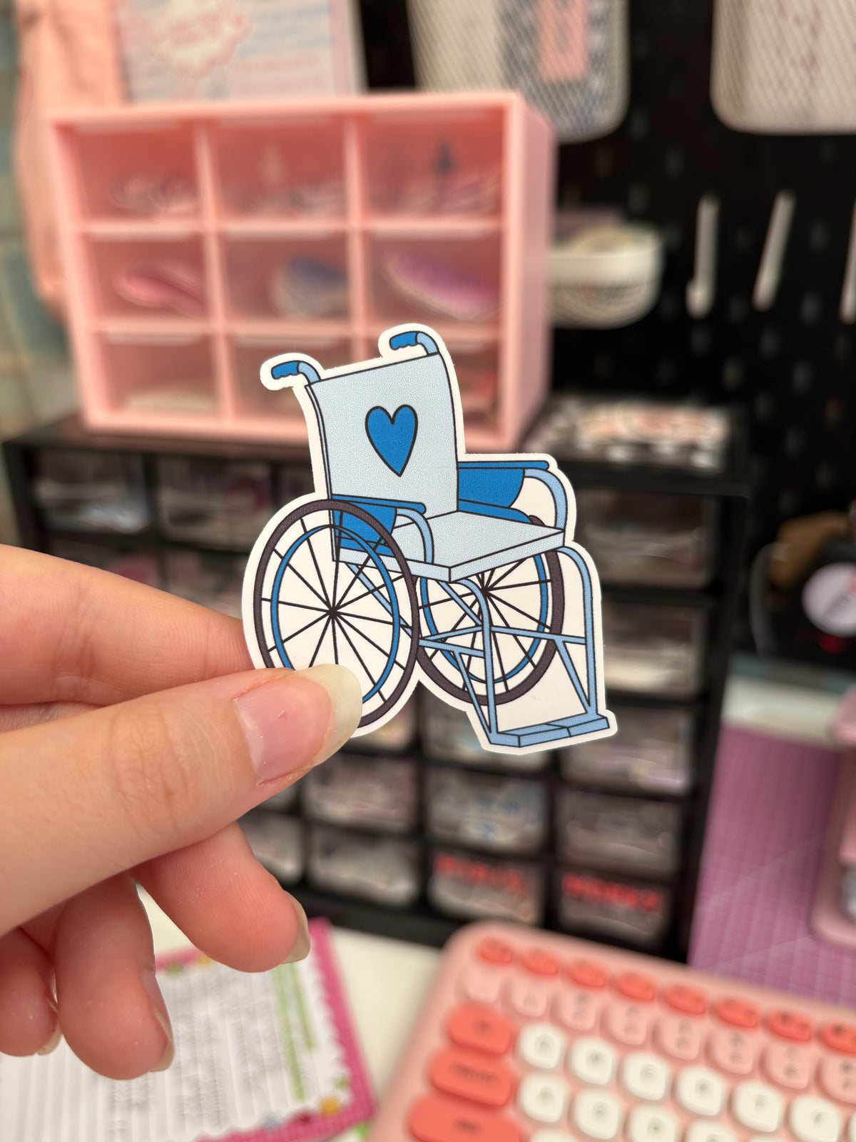 wheelchair vinyl sticker