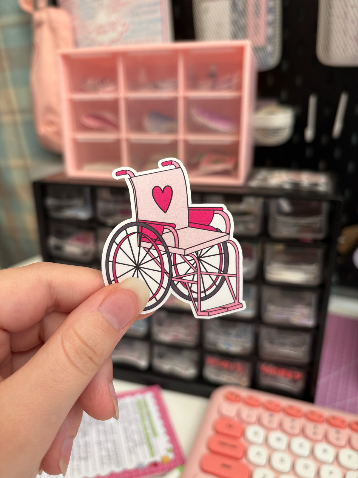 wheelchair vinyl sticker