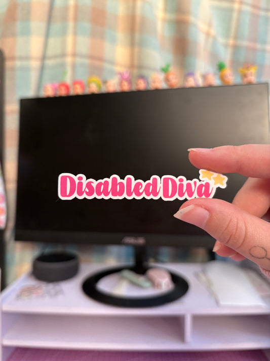 disabled diva vinyl sticker